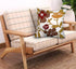 Aitliving 18X18 1PC County Throw Couch Pillow Cover Retro Floral Traditional Appliqud Accent Cotton Slub Satin