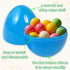 3.4 inch 12Pcs UOUYOO Empty plastic eggs unfilled plastic Easter eggs for Easter Egg Hunt Suprise Egg Stuffers Filler