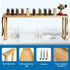 6 33.5 4.5 13.4 MAVOTER Over The Stove Top Shelf for Kitchen Bamboo Spice Rack Organizer for Back of Stove