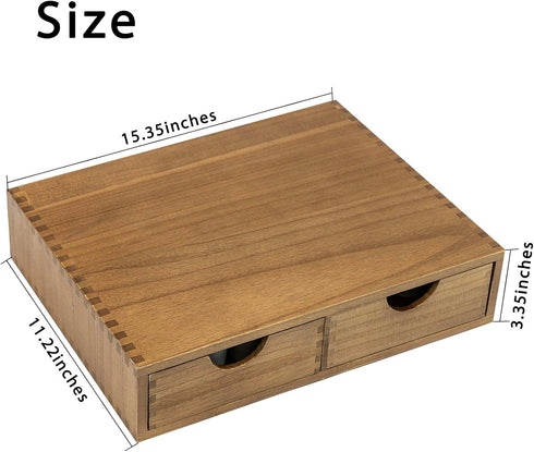 Wooden K Cup Organizer Coffee Pod Storage Box, Coffee Pods and Tea Organizer Holder, K Pod Drawer Coffee Maker Stand,