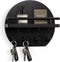 Key Holder for Wall, 9.8 Inch Apartment Decor with Shelf and 8 Key Hooks, Black Wood Hanger