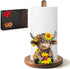 GAJ Highland Cow Paper Towel Holder - Highland Cow Decor for Kitchen Farmhouse