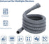 13 FT Washing Machine Drain Hose, Flexible Dishwasher Drain Hose Extension Kit, Universal Washer Drain Hose, Corrugated Washer Hose with 1 Adapter, 2 Hose Clamps, 1 U-Bend Hose Holder