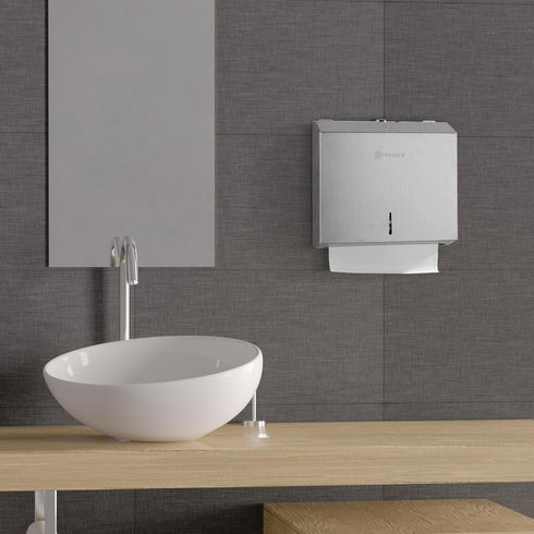 Commercial PaperTowel Holder Dispenser Wall Mount,Stainless Steel Bathroom Paper Towel Holder,Toilet Paper Napkin