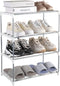 Small Shoe Rack, Narrow Stackable Shoe Shelf Organizer for Entryway, Doorway and