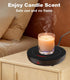 3-Temp 6H Kepwam Coffee Mug Warmer for Desk, Fast Heating Cup Warmer with Auto Shut Off, LED Light & Smart Candle