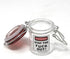 Airtight Glass Herb Mini Storage Jar with Clamping Lid, Choice of Design (Stay the F Out, Small)