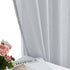 MYSTIC-HOME Sheer Curtains - 45 Inch Length Rod Pocket Voile Drapes for Living Room, Set of 2, Silver Grey