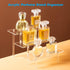 Clear Acrylic Perfume Display Stand Organizer, 3 Tier Cupcake Stand Risers for Food, Tabletop Use, Amiibo Funko POP Figures