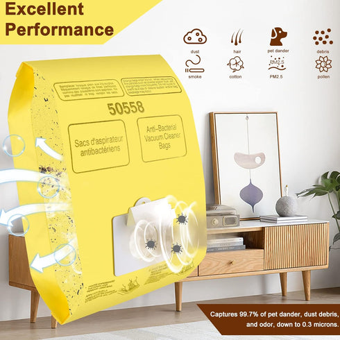 Vacuum Cleaner Bags Replacement for Kenmore Canister Type C/Q 5055, 50557, 50558 and Panasonic Type C-5 Vacuums, 12