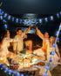 20 9.84FT 8 AceList Iridescent String Lights Indoor, LED Holographic Battery & USB Powered, Lighting Modes, Crystal