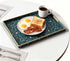 Decor,16" 12" Plastic Serving Tray with Handles,Large Ottoman Tray for Living Room,Large Rectangle Trays for Ottoman