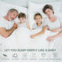 King Mattress Protector Cover - 76"x80" Fits 9-12" Deep, Waterproof Encasement with Premium Breathable Soft Fiber