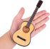 Dselvgvu (7.87"x2.87"x0.94") Wooden Miniature Guitar with Stand and Case Mini Musical Instrument Guitar Replica