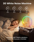 12 30 Sunrise Alarm Clock, White Noise Sound Machine, Alarm Clocks for Bedrooms with Color Ambient Nightlight, White
