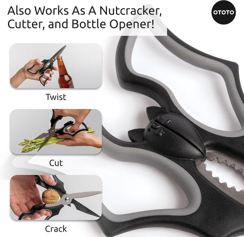 NEW!! Elizabat Kitchen Scissors by OTOTO - Cute Bat Kitchen Shears, Cooking Scissors, Kitchen Gadgets, Halloween Gifts