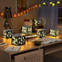 12 2026 Pcs Graduation Table Centerpieces Boxes Class of Black Square Graduation Paper Lanterns with String Lights