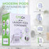 crocri 2 Pack Laundry Detergent Container and Dryer Sheet Holder Dispenser with hermetic seal,Farmhouse Laundry Room