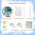 WECKLOM Christmas Tree DIY Kit Sea Glass Pieces for DIY Crafts Christmas Craft DIY Christmas Tree Lights Lamp Christmas