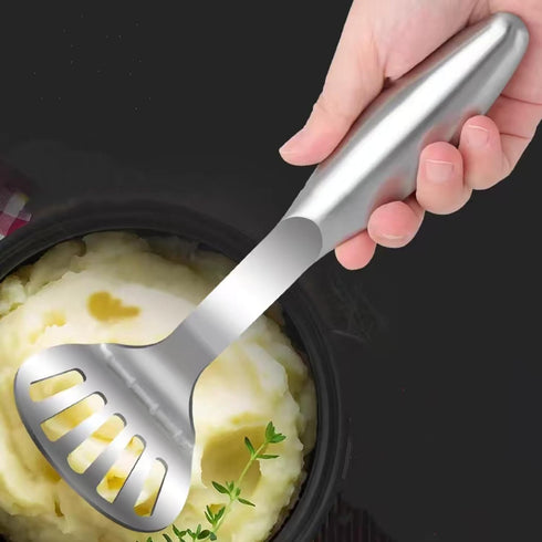 SWEIBIAI Potato Masher Stainless Steel Heavy Duty Metal Potato Ricer Food Masher Utensil Hand Masher Vegetables Fruits