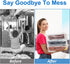 Plastic Storage Bags for Clothes, Clear Zippered Storage Bags for Sweater and Blanket Storage, 6 Packs, 16*12*4 Inch