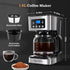 Taylor Swoden 12-Cup Programmable Coffee Maker, Regular & Strong Brew Drip Machine for Home & Office