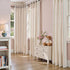 jinchan 84 inch Grommet 2 Linen Curtains for Living Room Candy Striped Curtains Length for Baby Girls Kids Room Ticking