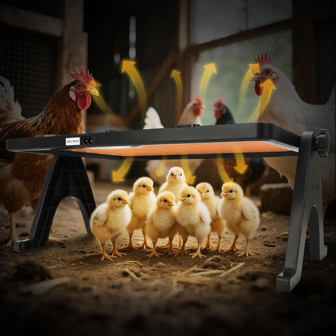 Yaobuld 180W Smart Chicken Coop Heater with Remote Control Low Energy Consumption, Dual-Mode Heating for Winter Poultry