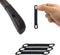 Black Clothes Hanger Grips, 10000 Pack Non-Marking Silicone Non Slip Rubber Hanger Grips, Durable Nonslip Strips.