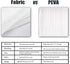 72" 78" 72x78 Inches Barossa Design Waterproof Fabric Shower Curtain or Liner Microfiber W x H - Hotel Quality, Machine