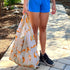 allydrew 2 Pack, 1 JoliBag Nylon Reusable Grocery Bag, Foxes