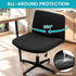 Armless Office Desk Chair Cover Stretch Waterproof Jacquard Wide Seat Mid Back Accent Chair Slipcover Criss Cross Chair