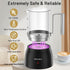 17oz 4-in-1 Secura Detachable Milk Frother and Steamer, Electric Milk Warmer with Glass Jug, Hot & Cold Foam Maker