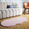Latepis 2x4 Light Pink Faux Rabbit Rug, Non-Slip Washable Shag Furry Accent Rug for Bedroom and Living Room