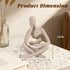 Small Bookshelf Decor Coffee Table Sculpture Abstract Thinker Statue Reading Figurine Modern Neutral Home Decoration