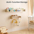 2 Pack 15.7 Inch upsimples Nursery Book Shelves, Floating Bookshelves for Wall, Baby Nursery Decor, Small Solid Wood