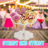 Ice Cream Cone Holder Stand with 8 Holes Capacity, Clear Acrylic Waffle Cone Holder