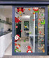 90shine 314PCS Christmas Decorations - Window Clings with Snowflake, Santa, Elf, Reindeer, Gnome Decals, 12 Sheets