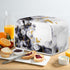 Marbling Butterfly Print 2 Slice Toaster Dust Cover, Kitchen Microwave Oven Cover, Anti Dust and Fingerprint