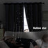 indistar (2 Panel,52Wx84L inch,Navy Star Cutout Kids Window Blackout Curtains for Girl Bedroom Window Room Darkening