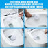25 Mimorou Pcs White Toilet Brush, Bathroom Toilet Bowl Brush, Soft Bristle Long Handle Plastic Toilet Scrubber
