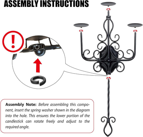 Holder3 RoomSet 1 Large Wall Sconce Candle Iron Candelabra,Gothic Victorian Metal Wall DecorOversized Wall Candle