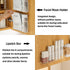 MORNITE Bathroom Medicine Cabinet Organizer Set, Small Shelves Holder Compartments for Lipstick, Facial Mask, 2 Pcs Trays for Cabinet Wall, Vanity - Clear by MORNITE