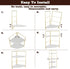 Golden 3-Tier Kitchen Spice Rack, Triangle Bathroom Countertop Storage Shelf, Stackable Organizer, Corner Shelf