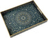 Plastic Serving Tray with Handles,Large Ottoman Tray for Living Room,Large Rectangle Trays
