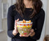 Toynk Sunken Noodles Japanese Ceramic Dish Set | 16-Ounce Ramen Bowl and Chopsticks Set