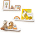Picture Ledge Shelf for Wall, 24 inches Solid Pine Wood Nursery Book