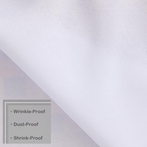 24 24 Inch Small Square Solid White Tablecloth x Washable Fabric Table Cloth Wrinkle Resistant Polyester Table Cover