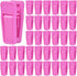 40 Pcs Plastic Baby Hanger Clips Slim-line Finger Clips Set for Velvet Clothes Hanger (Pink)