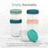 4oz (12-Pack) Mason Bottle Breast Milk Storage Jars Reusable Glass Baby Food Containers with Lid for Baby Formula